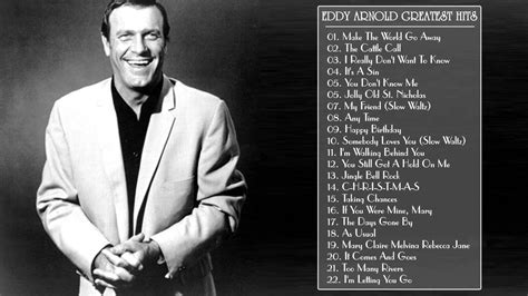 Eddy Arnold Greatest Hits || Eddy Arnold Songs Playlist (Full Album ...