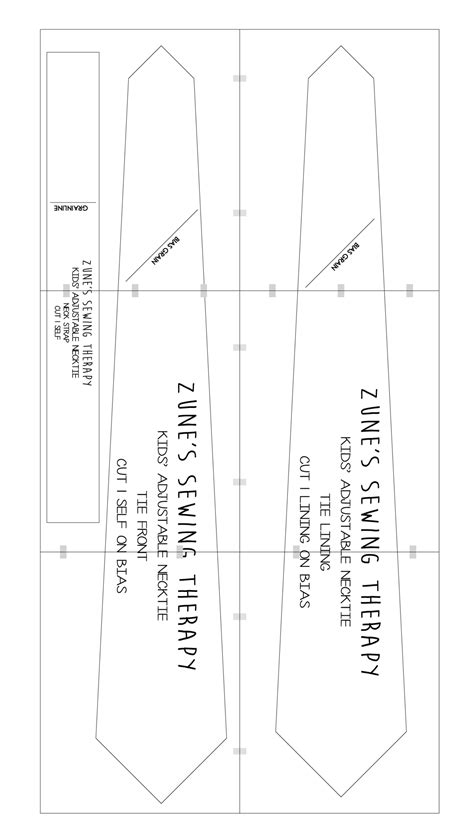 Free Necktie Template - FREE PRINTABLE TEMPLATES