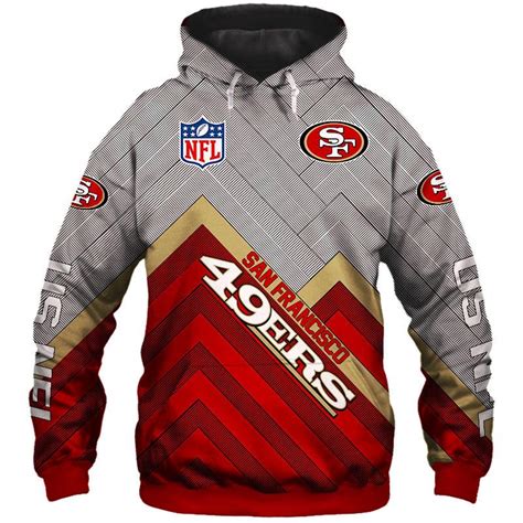 16% OFF San Francisco 49ers Hoodies Sale 3D Sweatshirt Pullover Zip Up ...