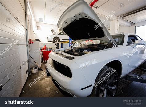 Muscle Car Open Hood Service Repair Stock Photo 2240515459 | Shutterstock