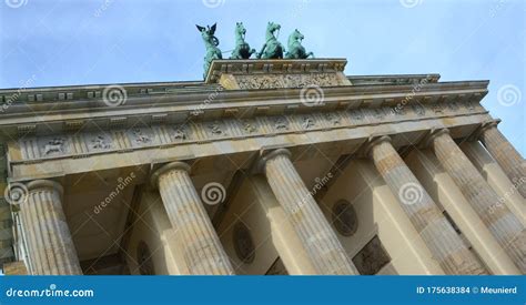 The Brandenburg Gate is an 18th-century Neoclassical Monument in Berlin, Editorial Stock Image ...