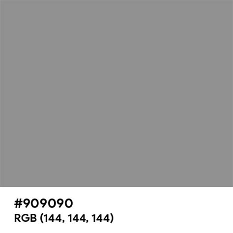 Moon Gray color hex code is #909090