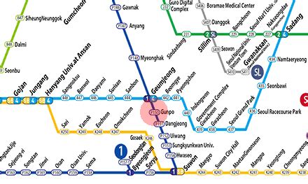 Gunpo station map - Seoul subway