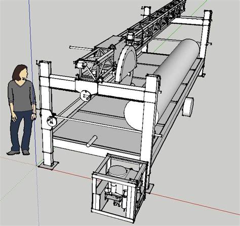 Fig. 3. Conceptual design of dimensional sawmill, build planned for ... | Sawmill, Homemade ...