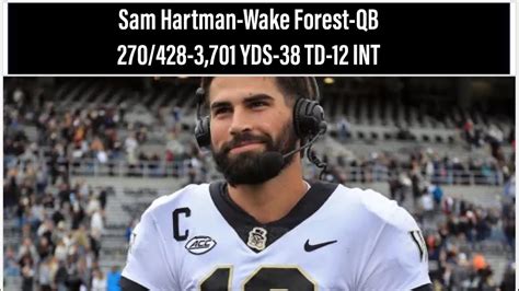 Sam Hartman Senior Season Highlights-Wake Forest QB-2022-2023 CFB Season - YouTube