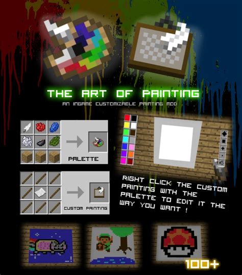 [1.1.0] [SSP] The Art of Painting Mod Minecraft Mod