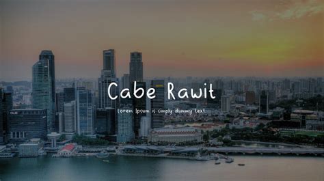 Cabe Rawit Font : Download Free for Desktop & Webfont