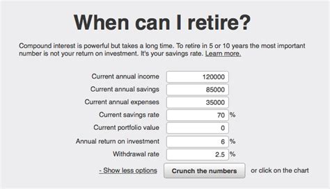 Early retirement Calculator - Genymoney.ca