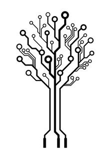 Vector logo circuit board tree | mastermindsro | Flickr