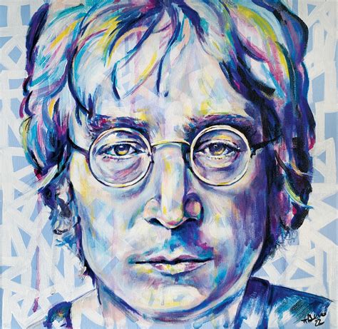 John Lennon, John Lennon Art, John Lennon Portrait, John Lennon Painting, Beatles Artwork ...