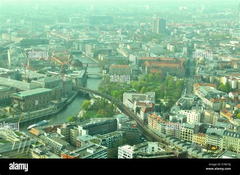 Aerial view of Berlin as seen from the Television Tower Stock Photo - Alamy