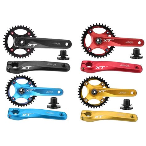 MEIJUN 104 Road Mountain Bike Crank Aluminum Alloy Bike Crank Bicycle Crankset Integral Single ...