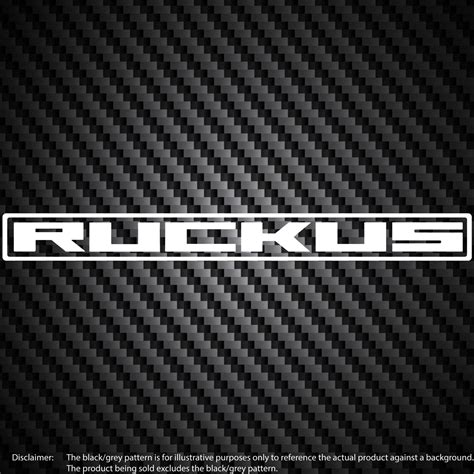 Ruckus Logo Vinyl Decal Car Window Bumper Sticker 2x Select Color/size ...