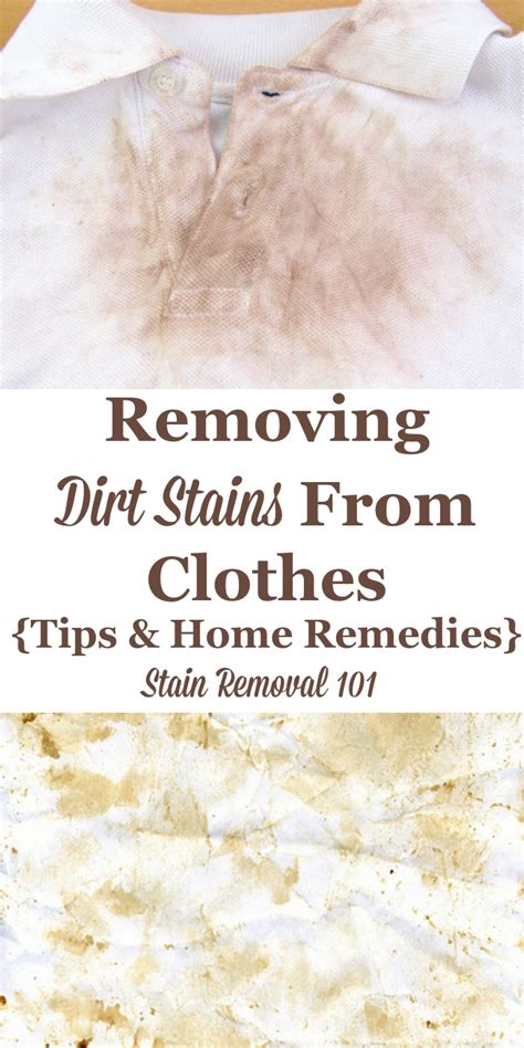 Removing Dirt Stains From Clothes: Tips & Home Remedies