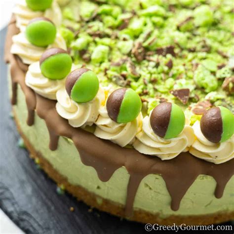 Aero Mint Cheesecake | Greedy Gourmet