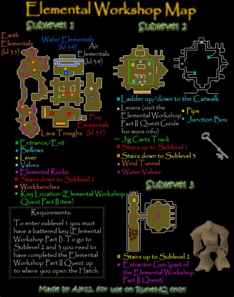 Elemental Workshop Map - RuneScape Guide - RuneHQ