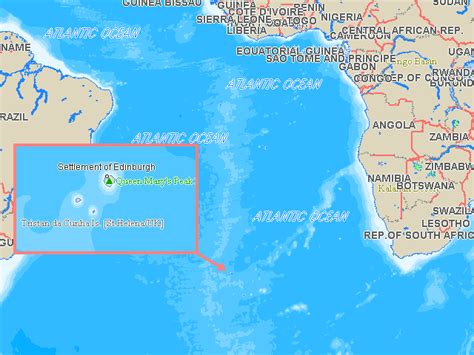 Tristan da Cunha Map