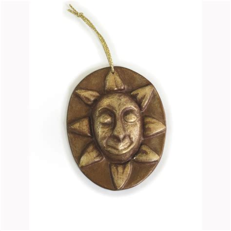 paper mache sun face Paper Clay, Paper Mache, Washer Necklace, Pendant ...