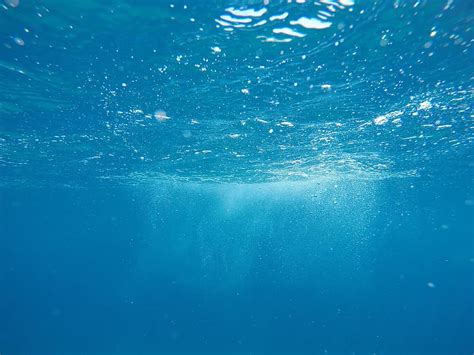 nature, water, ocean, sea, underwater, bubbles, surface, blue, light ...