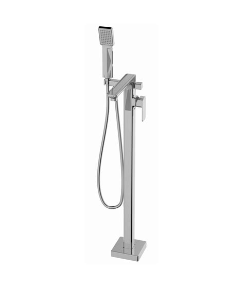 Free Standing Bath Mixer with Hand Shower - Trenz Bathroom