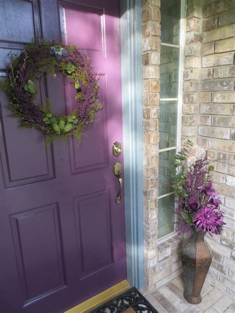 Purple door and accents by Beth | Purple door, Decor, Home decor