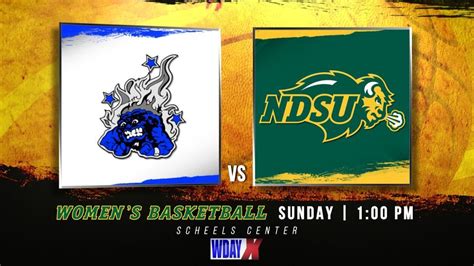 NDSU Womens Basketball: Bison vs. Mayville State Comets LIVE on WDAY Xtra, Scheels Center NDSU ...