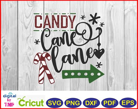 Candy Cane Lane SVG, PNG, DXF, PDF, EPS, Christmas svg, Layered Cut files Cricut – Customer ...