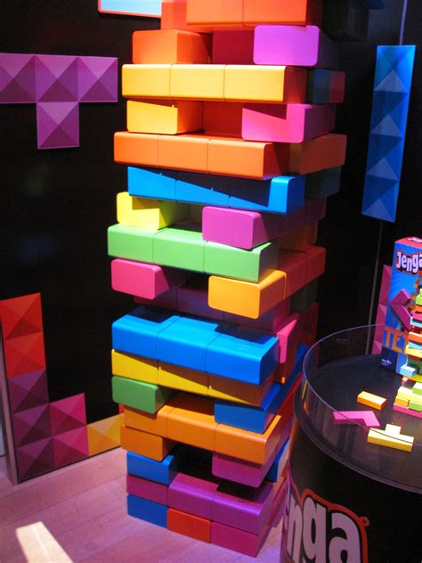 Giant Tetris Jenga by Purple Pawn