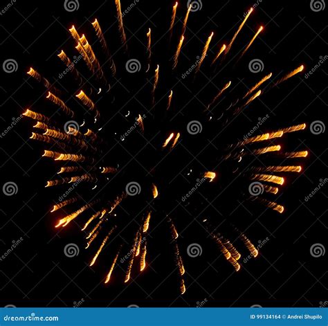 Fireworks in the Sky at Night As Background Stock Photo - Image of ...