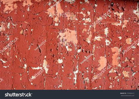 Wall, Painted Old Red Paint Stock Photo 270900413 : Shutterstock