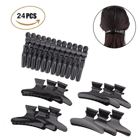 24Pcs Salon Hair Styling Clips, Vivian Sectioning Clips Plastic Hair ...