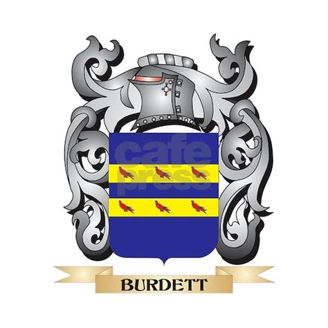 Burdett Family Crest - Burdett Coat of Arms 16 oz Stainless Steel ...