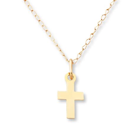 Kay - Children's Cross Necklace 14K Yellow Gold