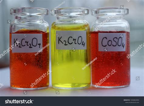 Colored Water Solutions Potassium Chromate Potassium Stock Photo 1036863493 | Shutterstock