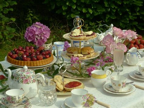 Old English tea in the garden | Tea party food, English tea party, High tea