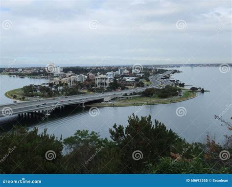 Perth Skyline of Western Australia Stock Image - Image of building ...