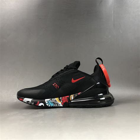 NIKEiD Air Max 270 Custom Black Red For Sale – The Sole Line