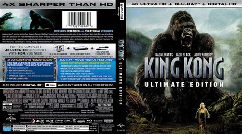 King Kong (2005) R1 4K UHD Blu-Ray Cover - DVDcover.Com