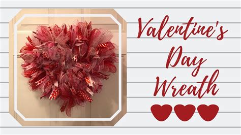 Valentine's Day Wreath! DIY Dollar Tree Mesh Wreath - YouTube