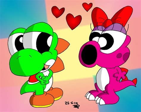 Yoshi and Birdo by JimmyCartoonist on DeviantArt