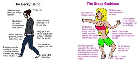 Another Becky vs Stacy by [ Romano ] | Virgin vs. Chad | Know Your Meme