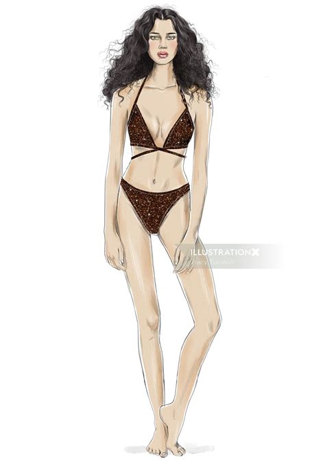 Swimwear trend | Illustration by Tracy Turnbull