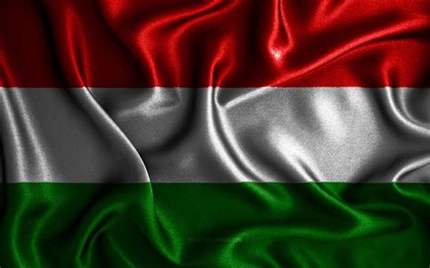 Download wallpapers Hungarian flag, 4k, silk wavy flags, European countries, national symbols ...