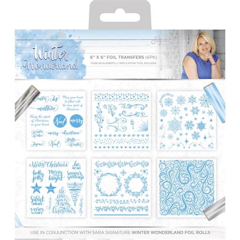 Crafter's Companion - Winter Wonderland Collection by Sara Davies - Foil Transfers