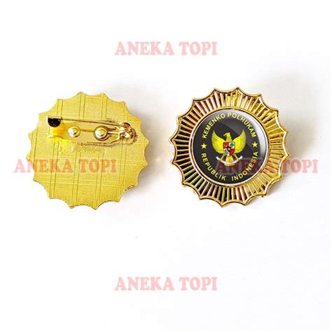 Jual Pin Logo Kemenko Polhukam Pin Bros dan Wing Kementrian Koordinator ...