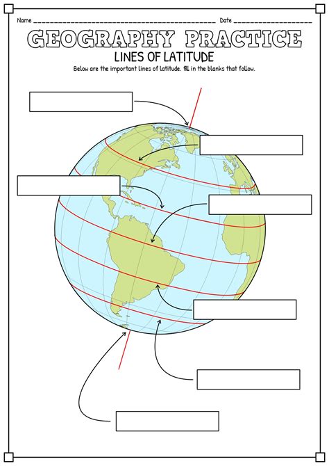 14 Label Latitude Longitude Lines Worksheet - Free PDF at worksheeto.com