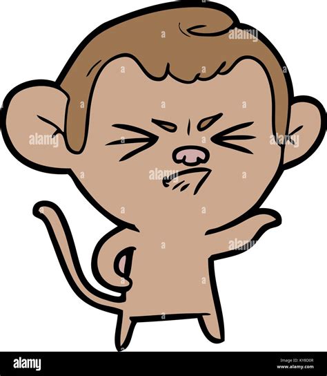 cartoon angry monkey Stock Vector Image & Art - Alamy