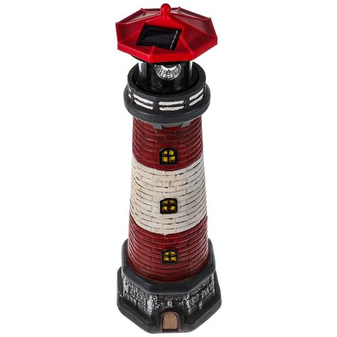 Solar Light Tower Patio Lighthouse Decor Glowing Statue Solariko Lamps Garden Lawn - Walmart.com