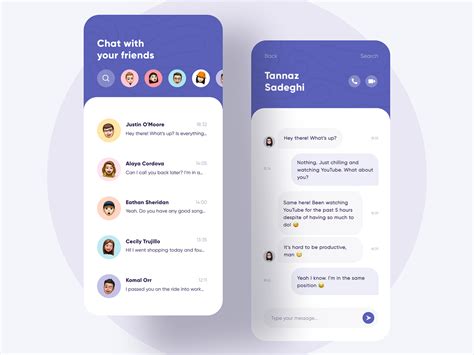 Chat App designs, themes, templates and downloadable graphic elements on Dribbble