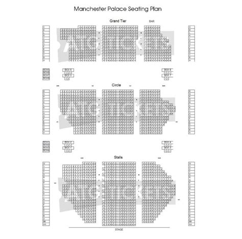 Manchester Palace Theatre Seating Plan